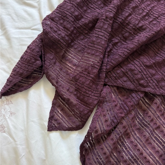 Free People | Lila Lace Maxi Slip Plum Dress - S - Picture 3 of 4